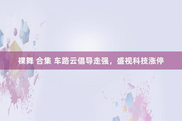 裸舞 合集 车路云倡导走强，盛视科技涨停