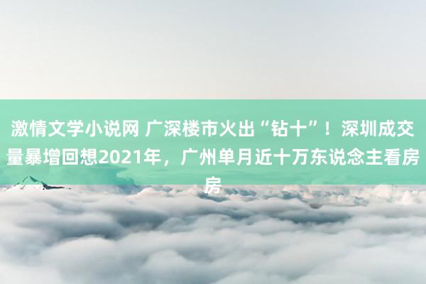 激情文学小说网 广深楼市火出“钻十”！深圳成交量暴增回想2021年，广州单月近十万东说念主看房