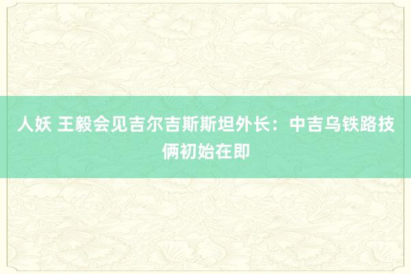 人妖 王毅会见吉尔吉斯斯坦外长：中吉乌铁路技俩初始在即