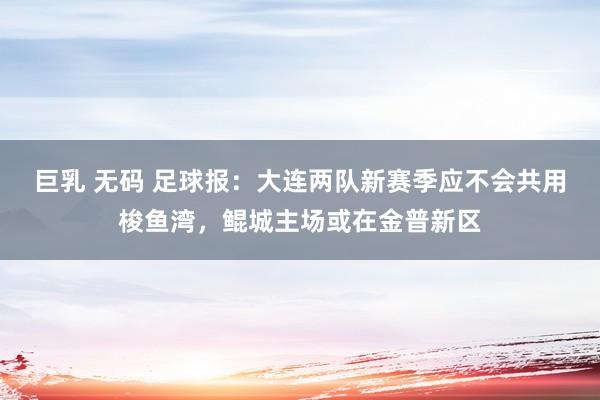 巨乳 无码 足球报：大连两队新赛季应不会共用梭鱼湾，鲲城主场或在金普新区