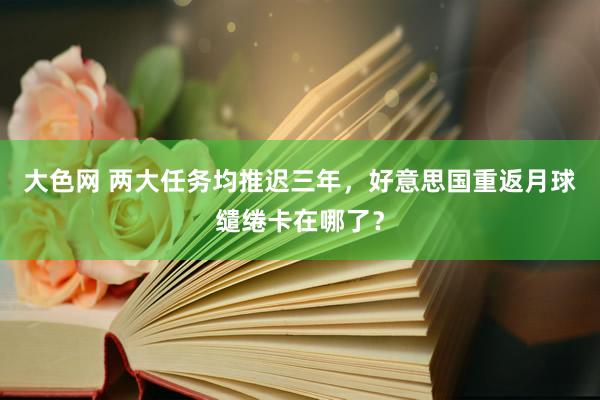 大色网 两大任务均推迟三年，好意思国重返月球缱绻卡在哪了？