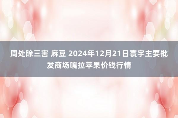 周处除三害 麻豆 2024年12月21日寰宇主要批发商场嘎拉苹果价钱行情