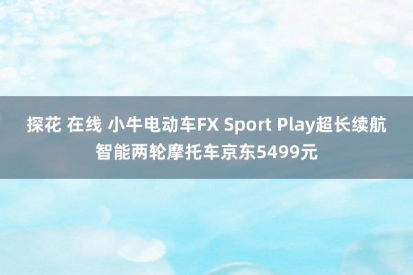 探花 在线 小牛电动车FX Sport Play超长续航智能两轮摩托车京东5499元