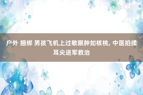 户外 捆绑 男孩飞机上过敏眼肿如核桃， 中医掐揉耳尖进军救治