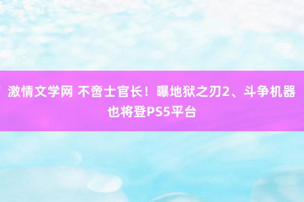 激情文学网 不啻士官长！曝地狱之刃2、斗争机器也将登PS5平台